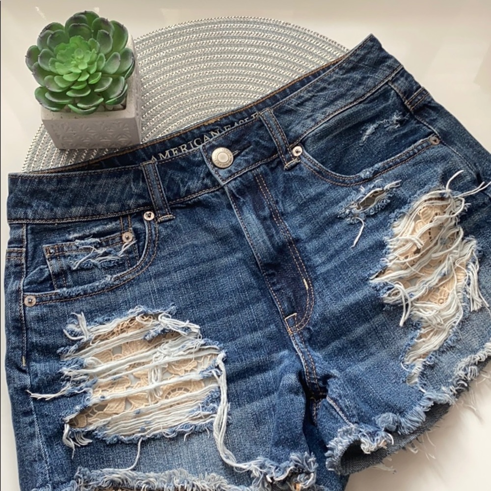 AE high waisted festival shorts